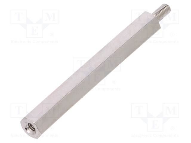 Screwed spacer sleeve; Int.thread: M2,5; 40mm; Ext.thread: M2,5