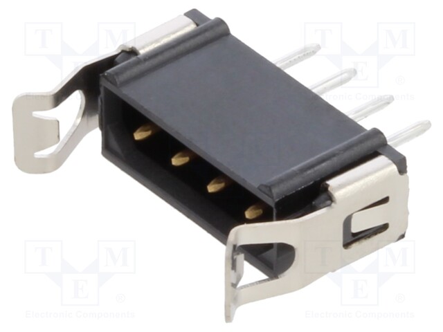 Socket; PCB-cable/PCB; male; Datamate L-Tek; 2mm; PIN: 4; THT; 800V