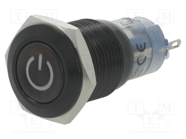 Switch: vandal resistant; Pos: 2; SPDT; 0.5A/220VAC; 1A/24VDC; IP40