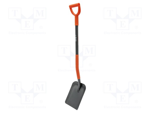 Shovel; Width: 235mm; L: 1200mm; Handle mat: metal