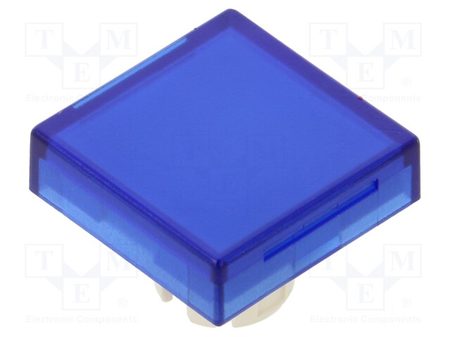 Actuator lens; 22mm; 61; Colour: transparent blue; Mat: plastic