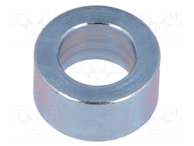 Spacer sleeve; 6.2mm; cylindrical; steel; zinc; Out.diam: 5mm