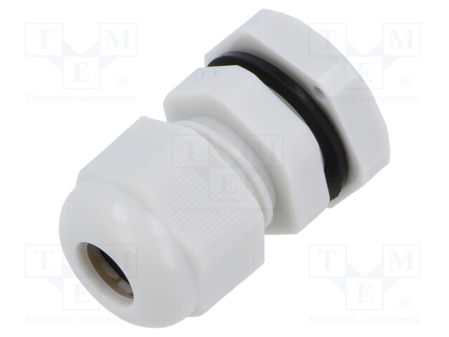 Cable gland; PG9; polyamide; light grey