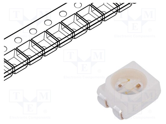 LED; SMD; 3528,PLCC4; red/yellow-green; 3.5x2.8x1.9mm; 120°; 20mA