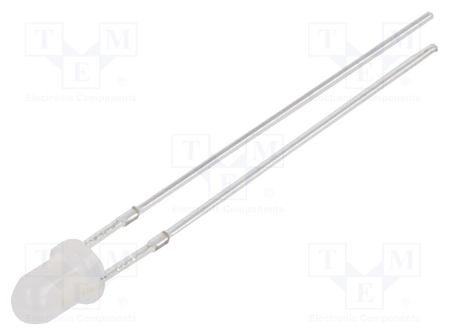 LED; 3mm; green; 4200mcd; 30°; Front: convex; 2.7÷3.4V; No.of term: 2