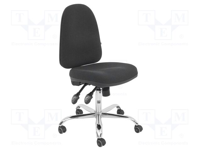 Chair; ESD; Seat dim: 430x460mm; Back dim: 440x510mm; 490÷620mm