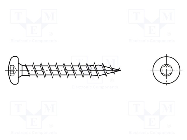 Screw; for wood