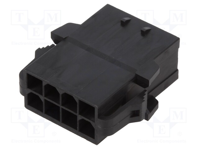 Connector: wire-board; Colour: black; plug; male; -40÷105°C; PIN: 8