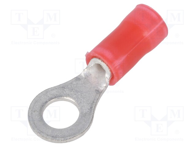 Ring terminal; M4; Ø: 4.3mm; 0.3÷1.4mm2; crimped; for cable; tinned