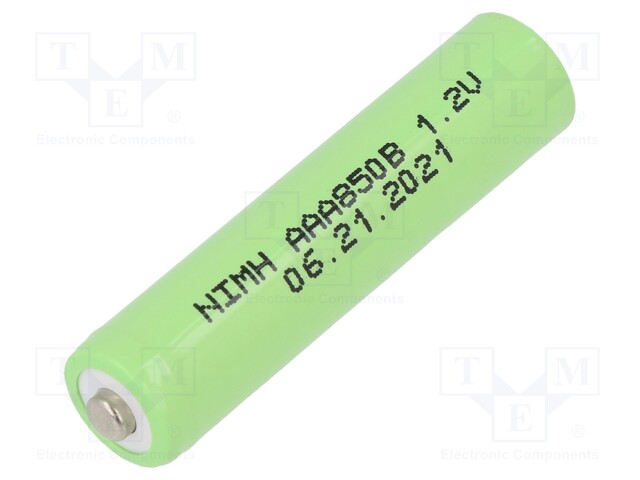 Re-battery: Ni-MH; AAA,R3; 1.2V; 850mAh