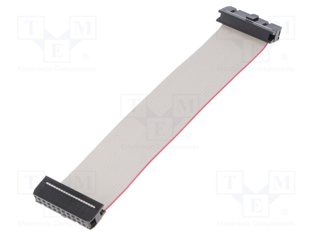 Ribbon cable with IDC connectors; 20x28AWG; Cable ph: 1.27mm