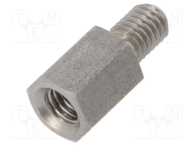 Screwed spacer sleeve; Int.thread: M5; 10mm; Ext.thread: M5