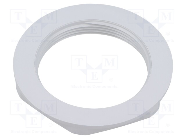 Nut; PG36; polyamide; UL94V-2; 60mm; light grey; -20÷100°C