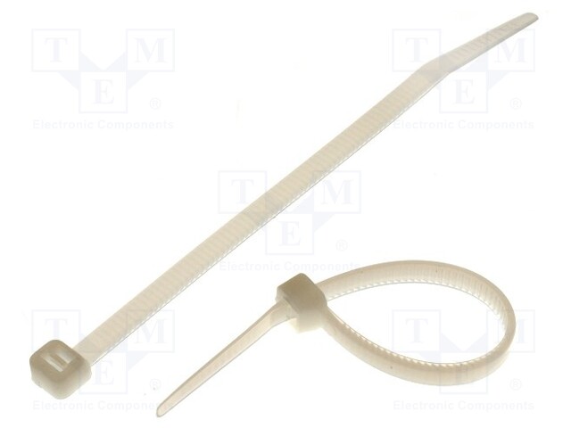 Cable tie; L: 120mm; W: 4.8mm; polyamide; 215.5N; natural; Ømax: 28mm