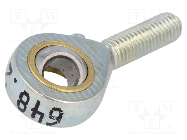 Ball joint; 8mm; Thread: M8; Mat: brass,steel; Pitch: 1,25