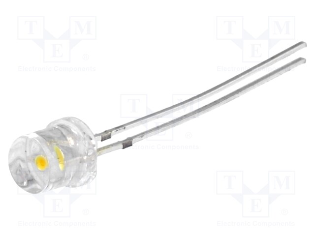 LED; 5mm; white warm; 1120÷1560mcd; 140°; Front: flat