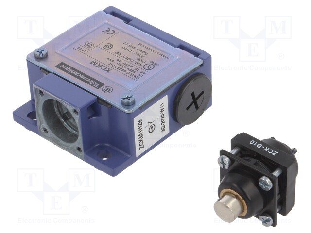 Limit switch; pin plunger Ø10mm; NO + NC; 10A; max.250VAC; M20