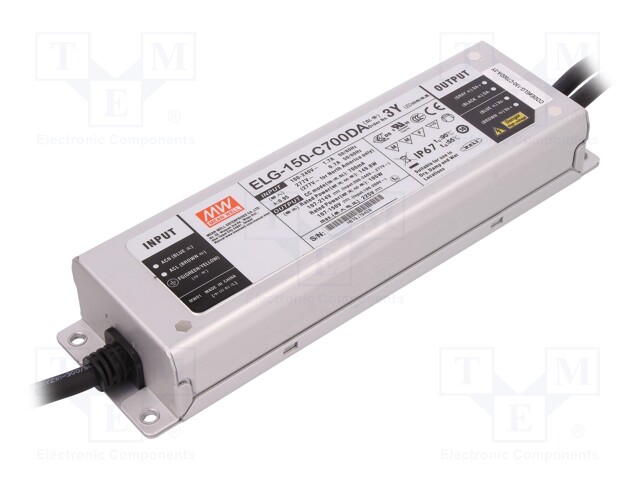 Power supply: switched-mode; Communication: DALI; LED; 149.8W