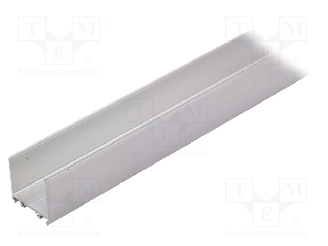 Profiles for LED modules; surface; natural; L: 1m; aluminium