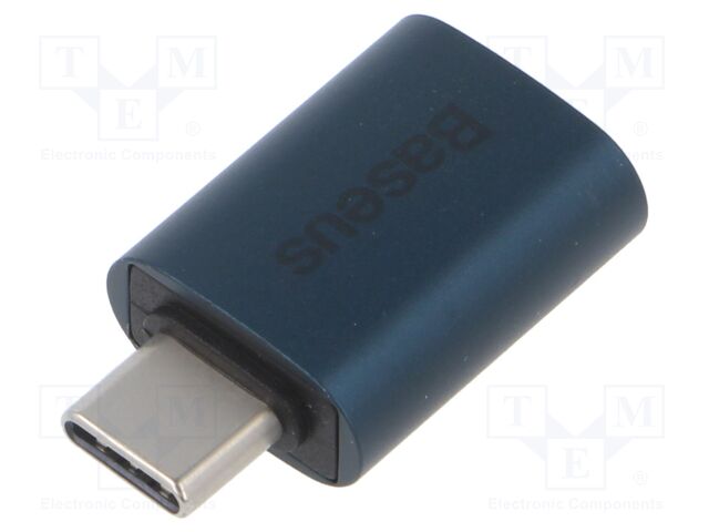 Adapter; USB 3.2 Gen 2; USB A socket,USB C plug; blue