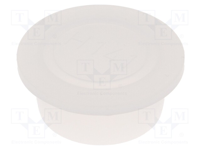 Plugs; Body: semi-transparent; Out.diam: 31.7mm; H: 12mm; Mat: LDPE