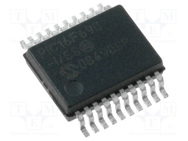 PIC microcontroller; Memory: 7kB; SRAM: 256B; EEPROM: 256B; SMD