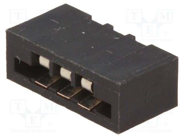 Connector: FFC (FPC); straight; PIN: 3; NON-ZIF; THT; tinned; 20mΩ