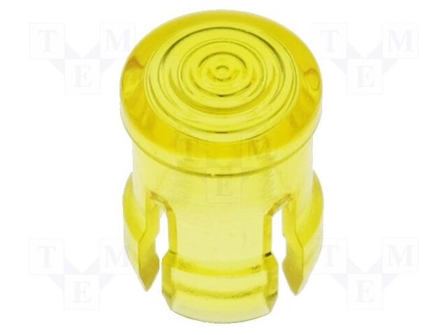 LED lens; round; yellow; lowprofile; 3mm