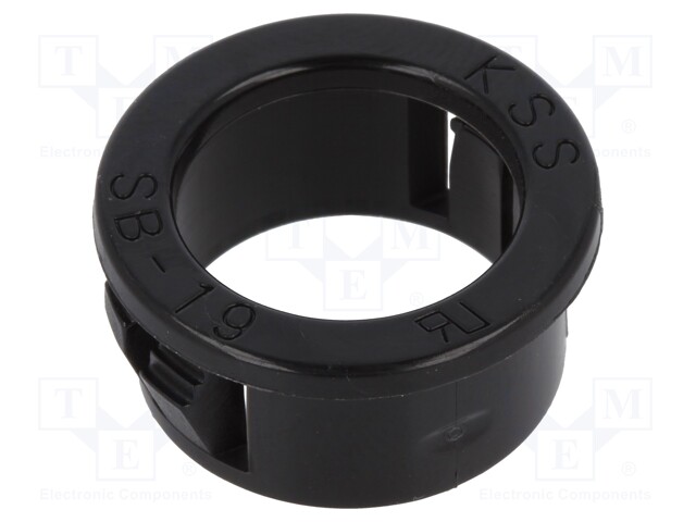 Grommet; Ømount.hole: 19.1mm; Øhole: 14.3mm; black