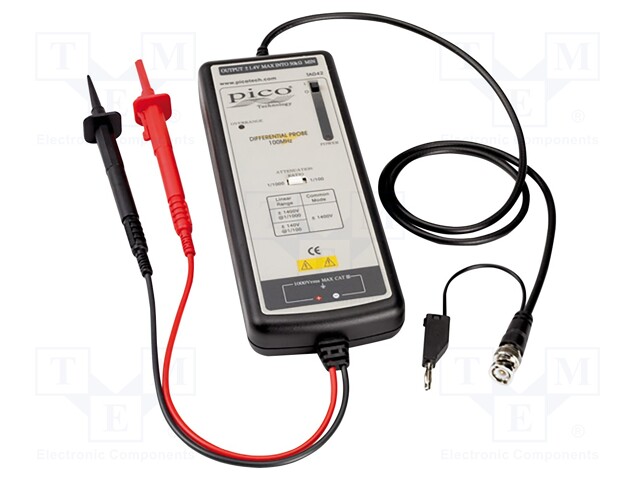 Probe: for oscilloscope; ≤100MHz; 100: 1/1000: 1; Rise time: ≤3,5ns