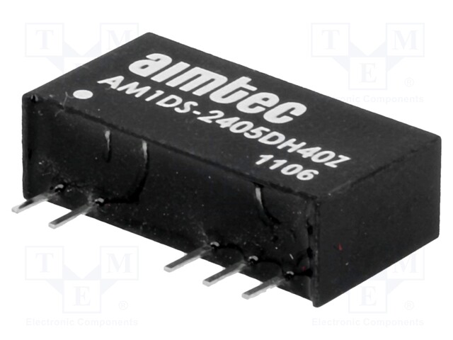 Converter: DC/DC; 1W; Uin: 21.6÷26.4V; Uout: 5VDC; Uout2: -5VDC; SIP7