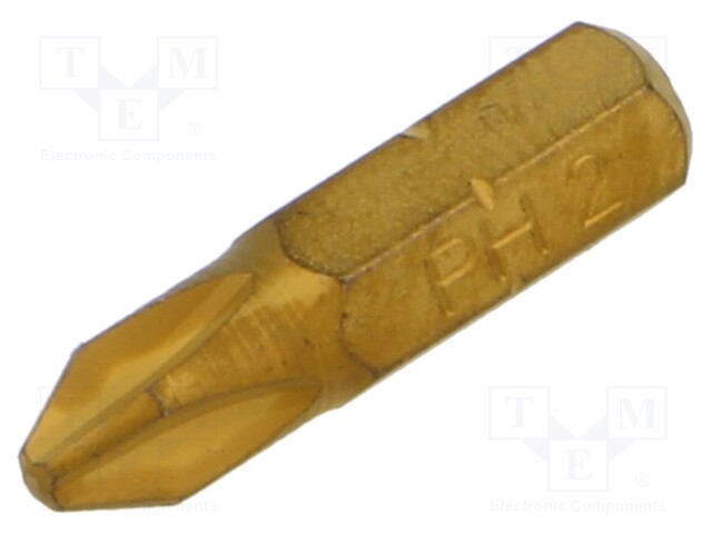 Screwdriver bit; Phillips; PH2; Overall len: 25mm