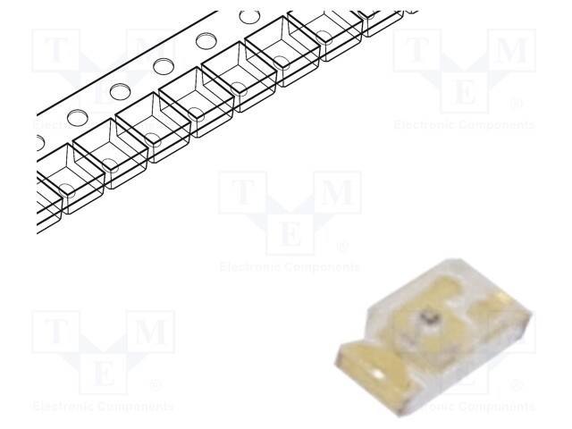 LED; SMD; 1608; red; 18÷45mcd; 1.6x0.8x0.6mm; 120°; 1.8÷2.25V; 10mA