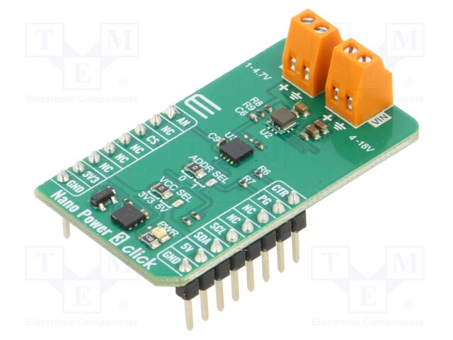 Click board; DC/DC converter; I2C; RPL-3.0-R; prototype board