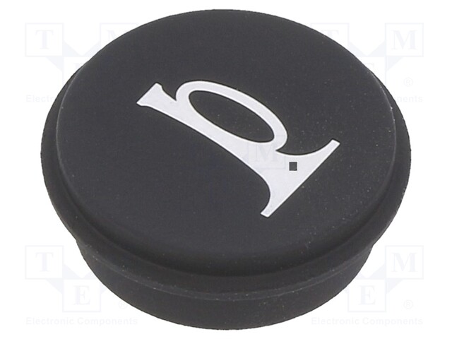 Button; Ø21mm; Pushbutton: round; black; 09