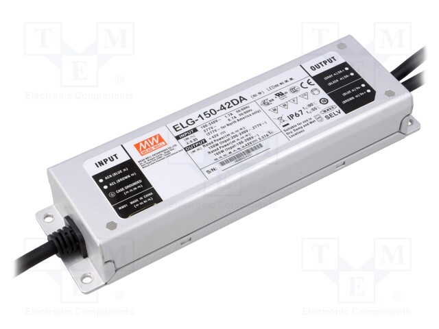 Power supply: switched-mode; Communication: DALI; LED; 150W; 42VDC