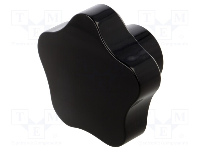 Knob; Dia: 70mm; M14; 20mm; H: 44mm; duroplast (PF); black gloss