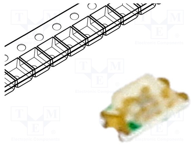 LED; SMD; 0603; blue; 15÷35mcd; 1.6x0.8x0.6mm; 140°; 2.8÷3.8V; 20mA