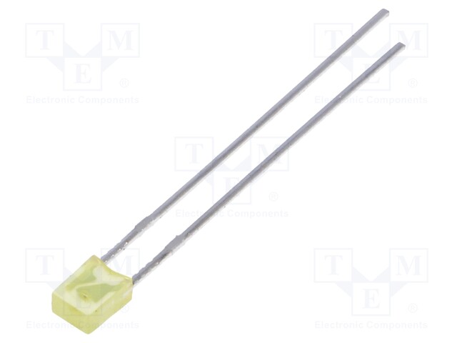 LED; rectangular; 3.2x2x4.15mm; yellow; 30÷70mcd; 130°; Front: flat