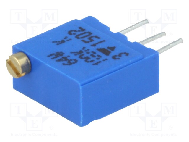 Potentiometer: mounting; multiturn; 100kΩ; 500mW; THT; ±10%; linear