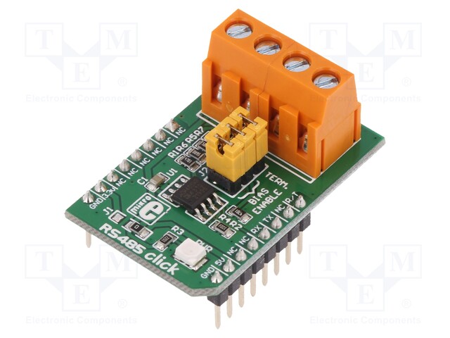 Click board; interface; RS422 / RS485; ADM485; 5VDC