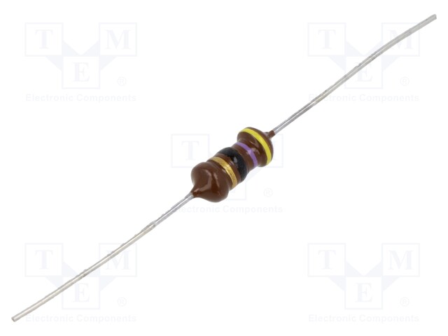 Inductor: wire; THT; 47uH; 800mA; 500mΩ; Ø5.2x12mm; ±20%; 5MHz