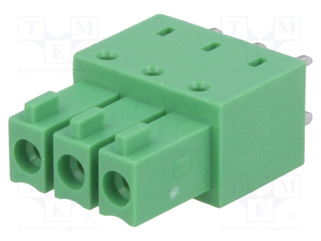Pluggable terminal block; 3.5mm; ways: 3; straight; socket; female