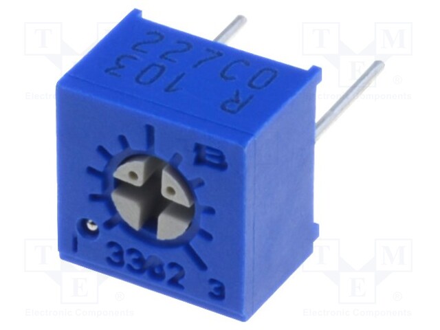 Potentiometer: mounting; single turn,horizontal; 10kΩ; 500mW