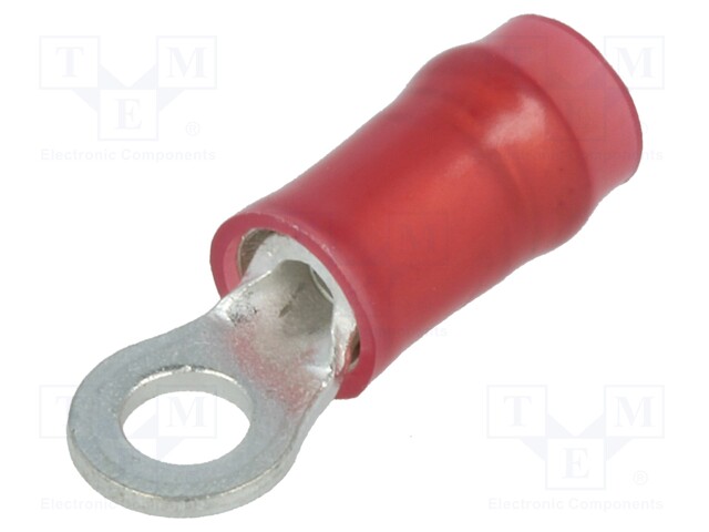 Ring terminal; M2,5; Ø: 3.02mm; 0.3÷1.42mm2; crimped; for cable