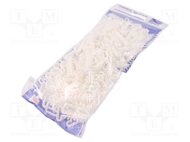 Holder; white; Application: YDYp 4x2,5,for flat cable; 100pcs.