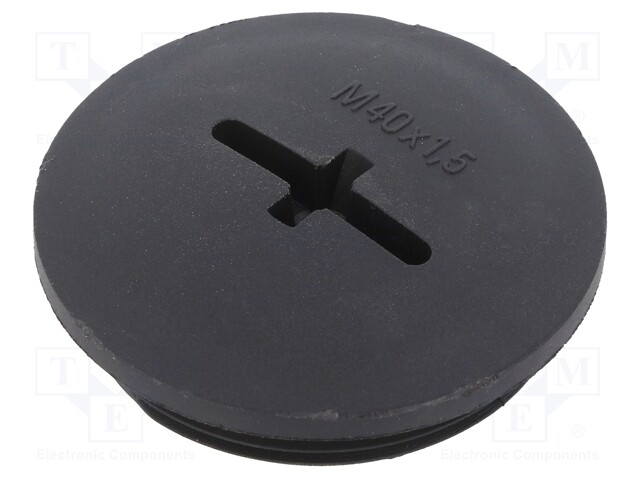 Stopper; M40; 1.5; IP56; Mat: polyamide; Body: black; Thread: metric