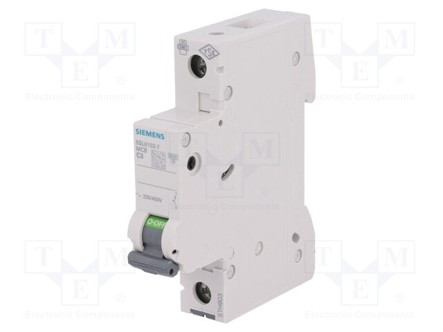 Circuit breaker; 230VAC; Inom: 3A; Poles: 1; DIN; Charact: C; 6kA