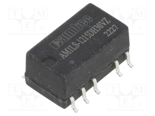 Converter: DC/DC; 1W; Uin: 10.8÷13.2V; Uout: 15VDC; Uout2: -15VDC