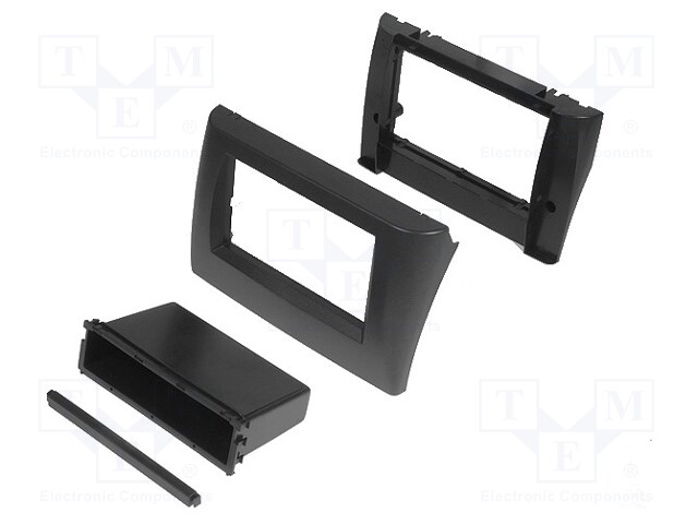 Radio mounting frame; Fiat; 2 DIN; anthracite